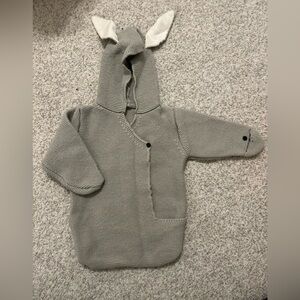 Cozy Knitted Bunny Sack for Babies (Newborn to 2T)